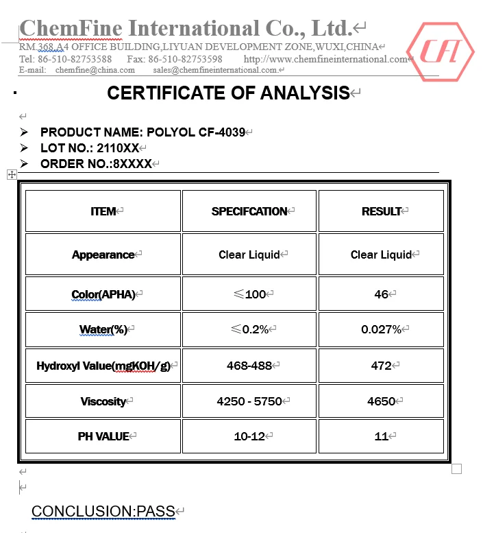 polyether tetrol pentaerythritol polyether tetrol  CF-4039 Cas9051-49-4