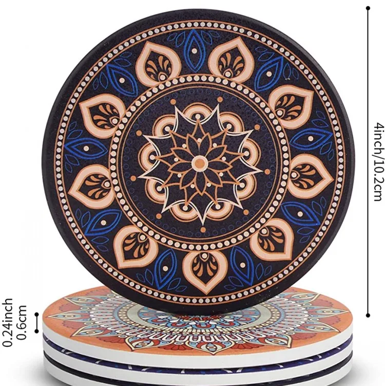 
cheapest ceramic coasters custom made in china 