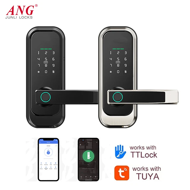 American Hot Sell Easy Install Tuya Digital Electronic Smart Door Lock For Home Hotel Apartment