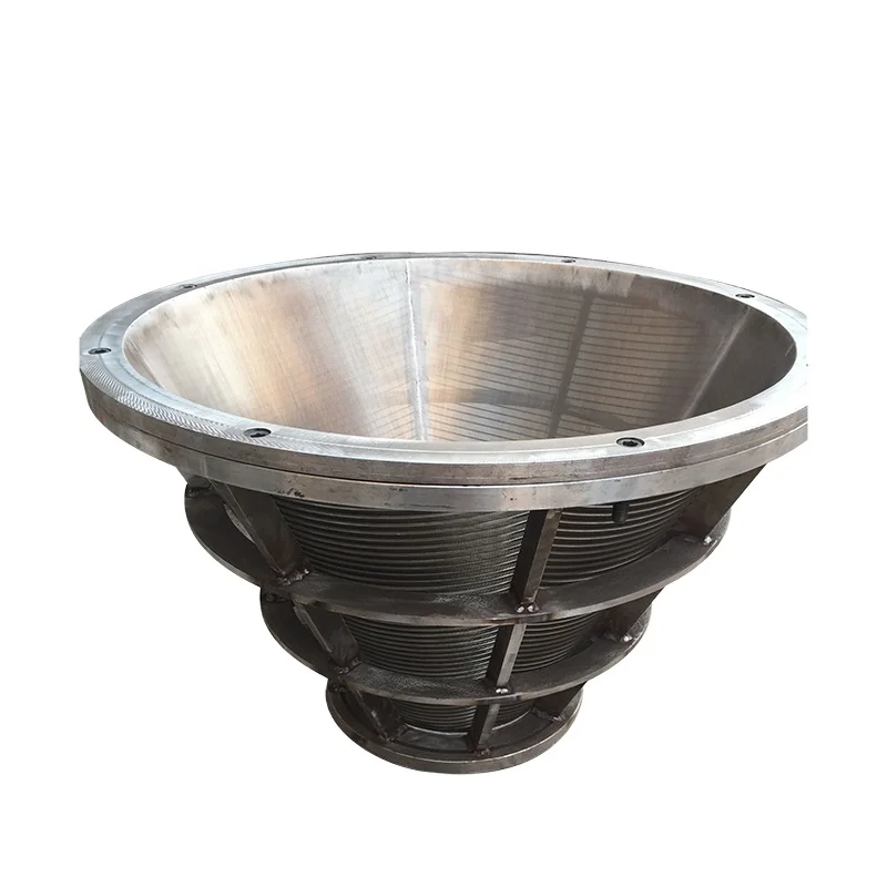 Cheap price Stainless steel wedge wire centrifuge sieve screen basket