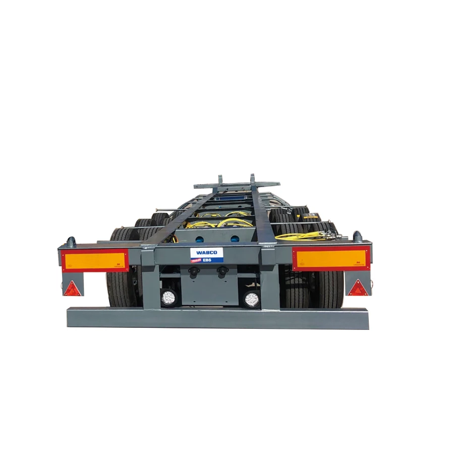 Hot Sale 3Axles Flatbed Semi Trailer 20ft Container Trailer flatbed Container Trailer