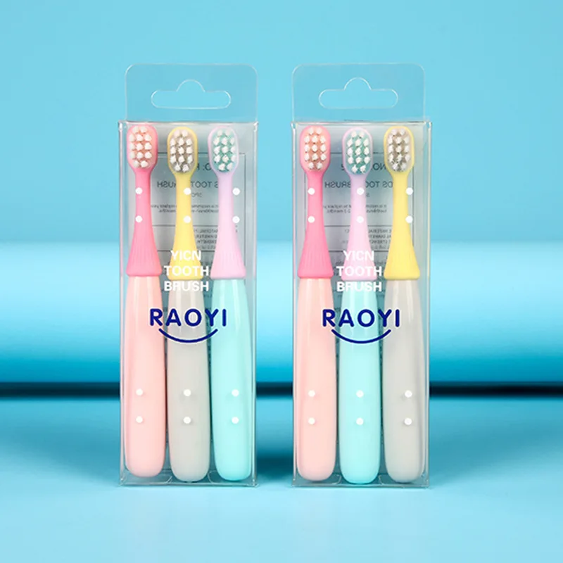 high quality cartoon kids  toothbrush Soft Bristle silicone children Manual Oral Cleaning toothbrush