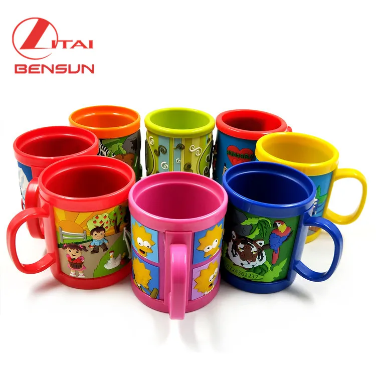2024 Wholesale Unique Design Custom Promotion Cute Kid Cartoon ABS PVC Mug Cup