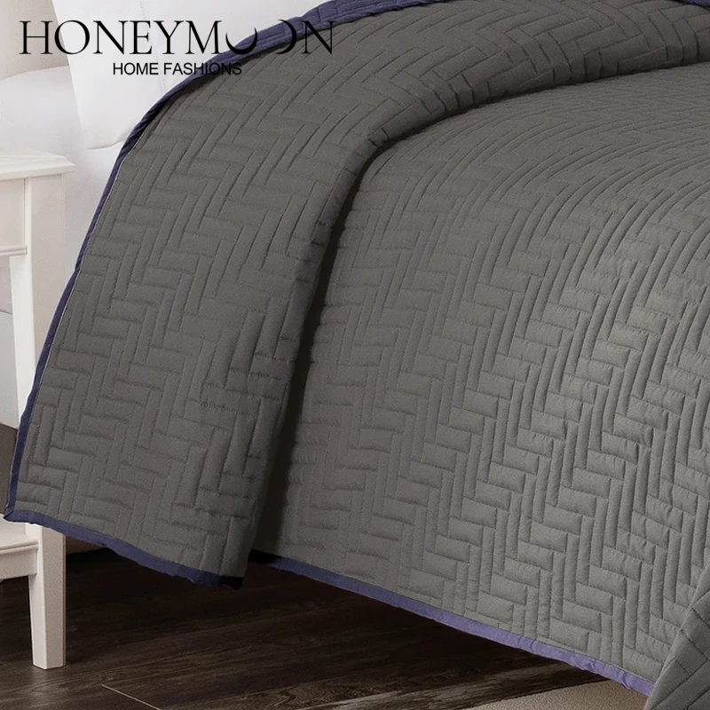 microfiber ready to ship quilts bedding set luxury summer soft quilt bedspread