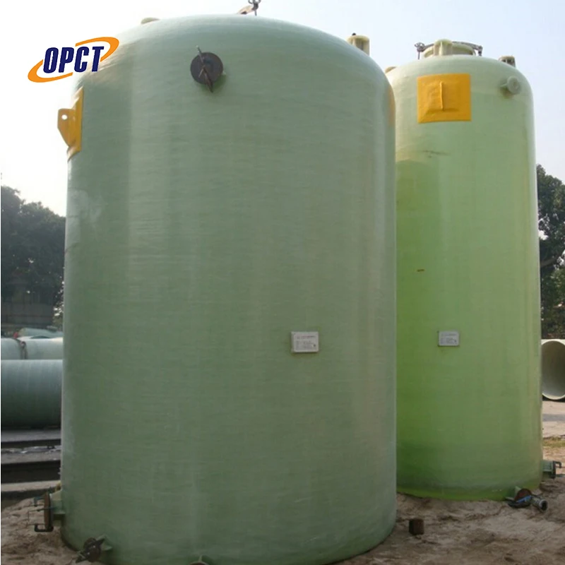 FRP/GRP fiberglass vertical and horizontal tank