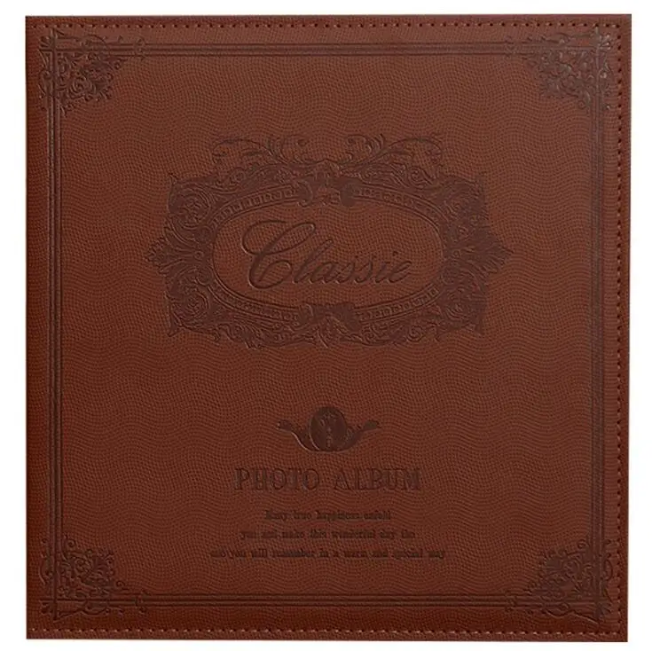 Антикварный большой 18 'кожаный фотоальбом