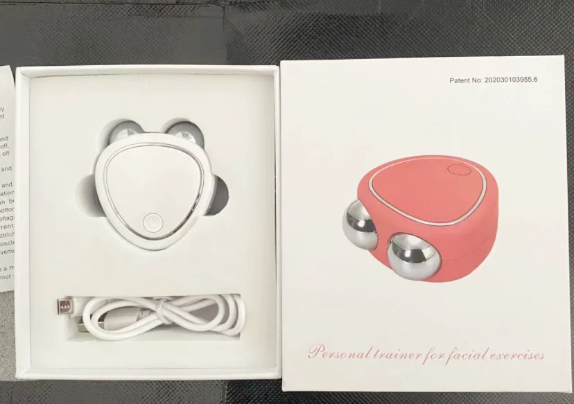 Micro current beauty instrument double 3D roller massager Beauty massager face slimming instrument