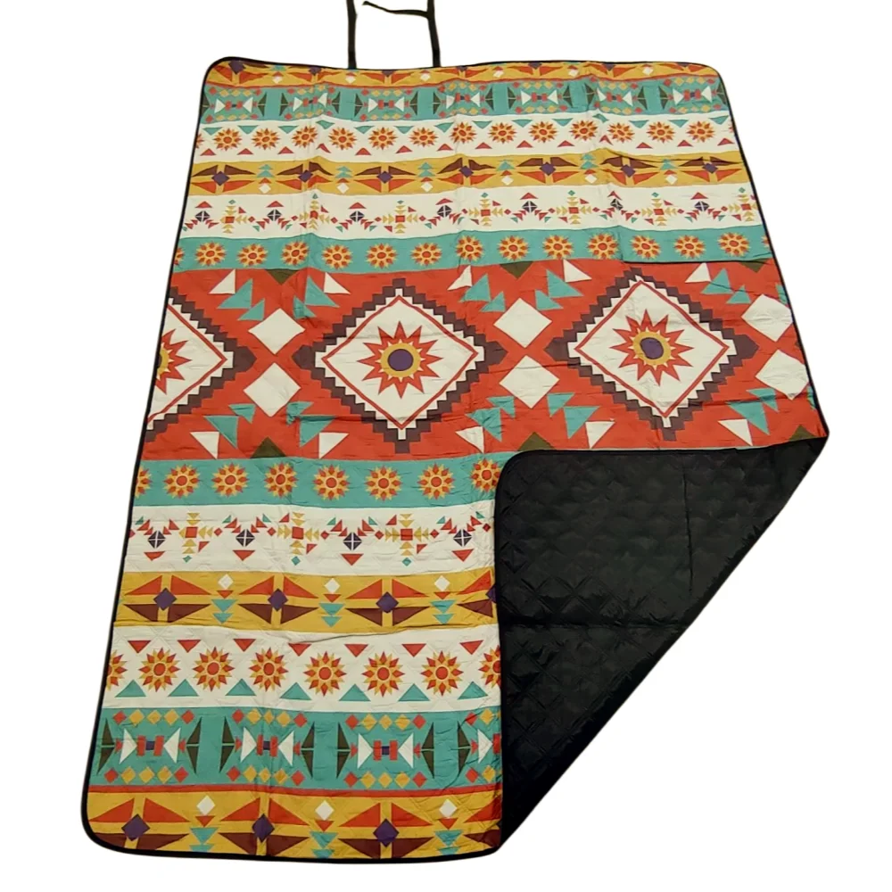 Fashion outdoor convenient folding waterproof thickened three-layer picnic camping mat Venice designed