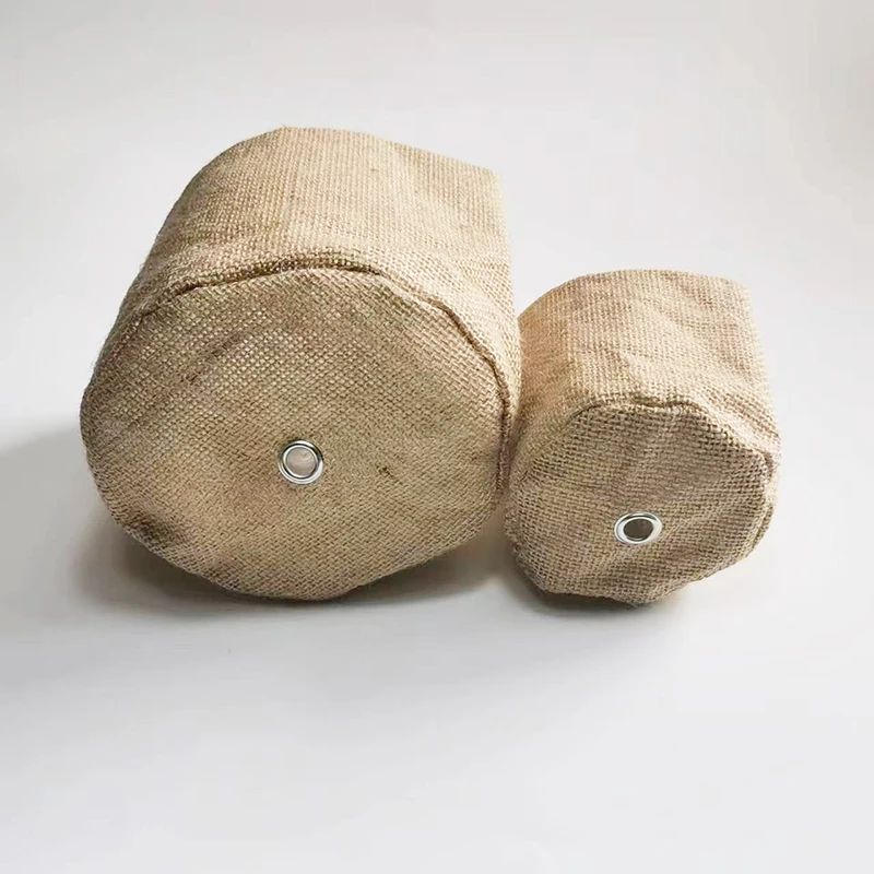 Wholesale Custom Design Hemp Jute Round Bottom Rice Bag Burlap Coffee Beans bag