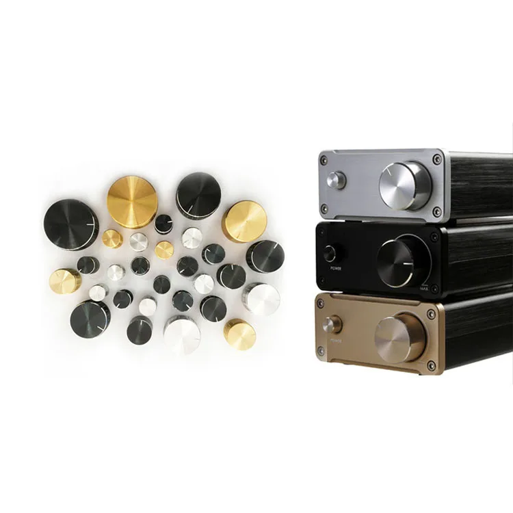 CNC machining parts Live sound card adjustment aluminum knob mesh tuning amplifier knob