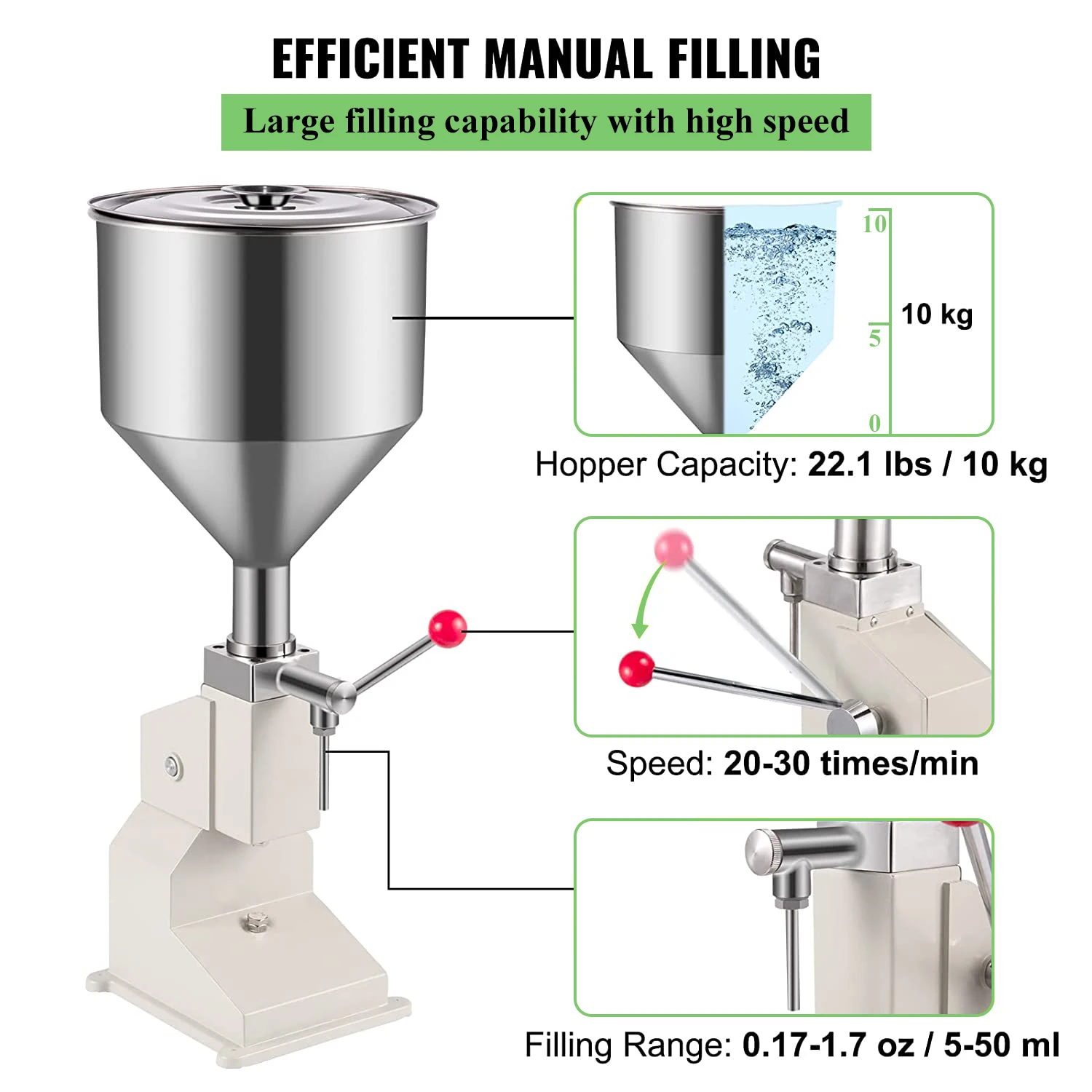 Hot Sales Manual Filling Machine Lotion Bottle Cosmetic Filler Shampoo Cream Honey Piston Paste Detergent Liquid Filling Machine