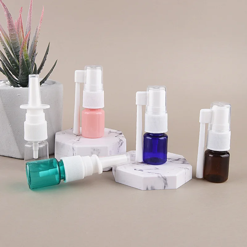 5ml Small 360 Degree Rotation Trunk Plastic Liquid Medicine Oral Spray Bottle Nasal Spray Bottle