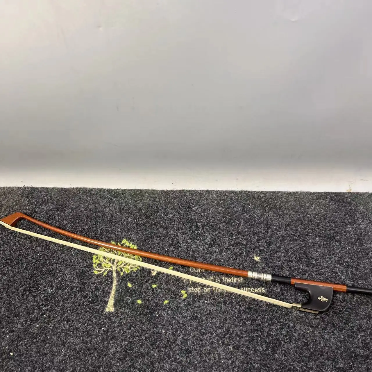 Ebony frog pernambuco upright double bass bow brazil wood bow 4/4 Germany style bass bow