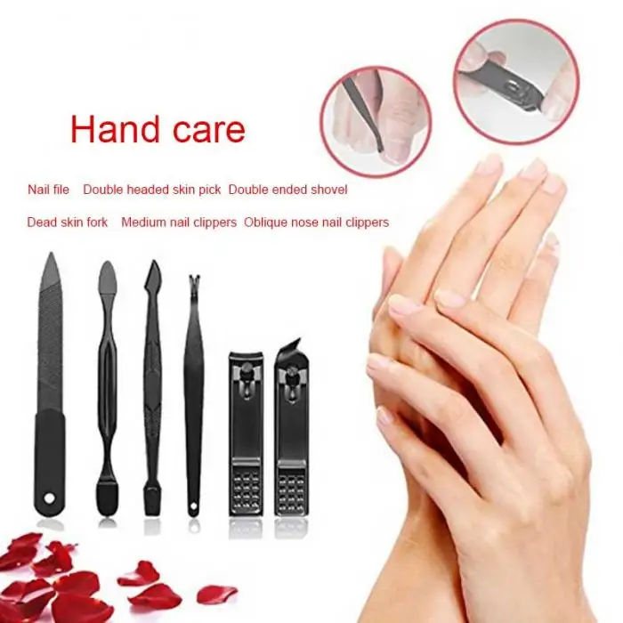 Professional black Stainless Steel Nail Clippers Nail Clipper Trim Machine Toenail Scissors Pliers Pedicure Tool