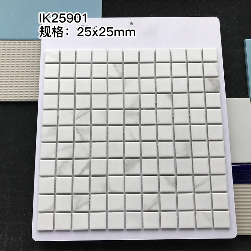 White carrara marble mosaic tile