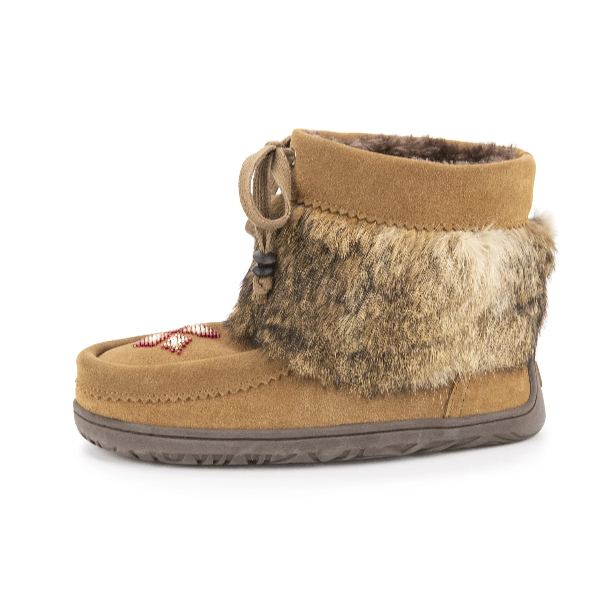 Custom 2022 beading girl cowboy furry fur black snow boots leather winter ankle women boots for ladies