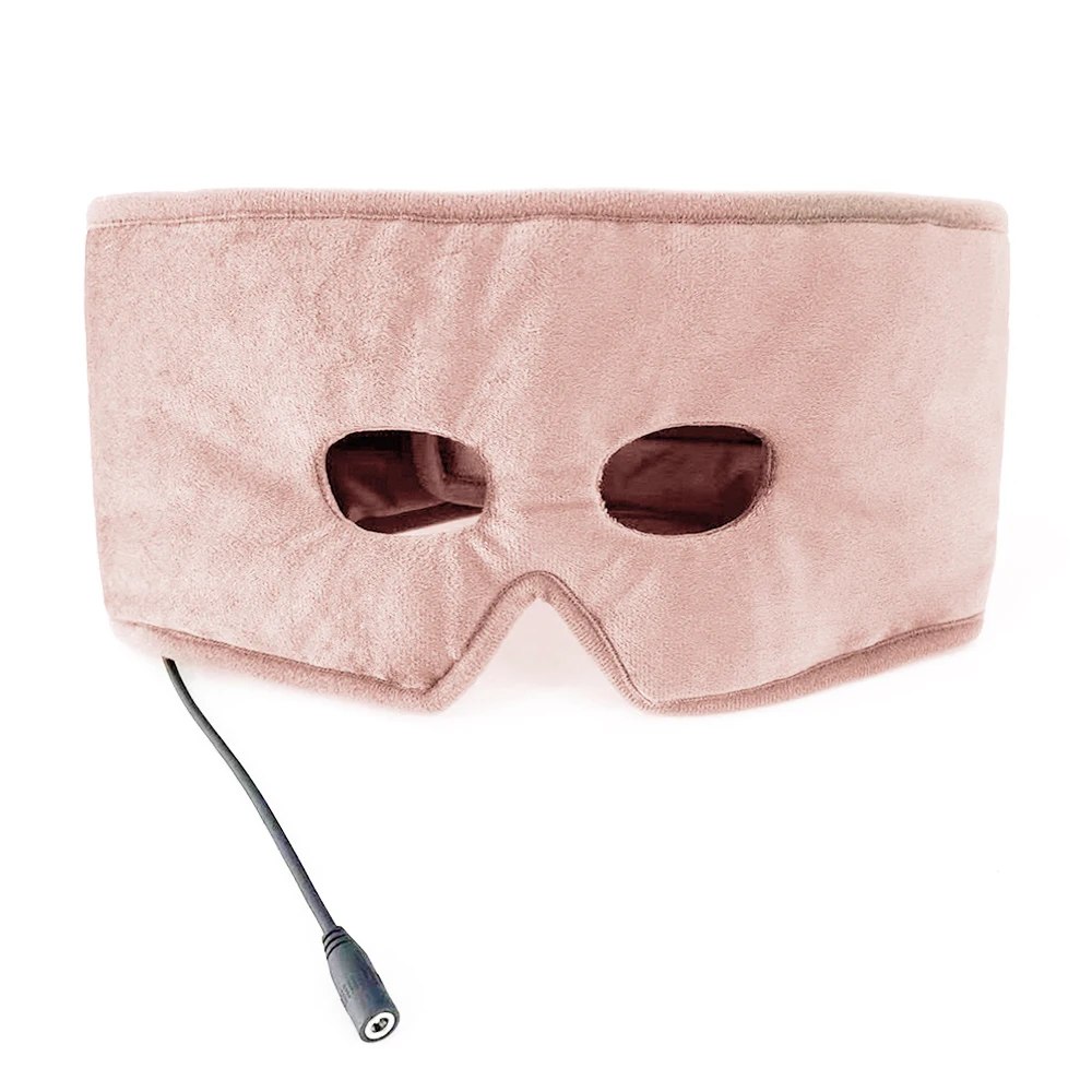 USB Heated Eye Mask Heat Compress 3D Eye Mask With 3 Level Temperature Control for Sinus Pressure Relief