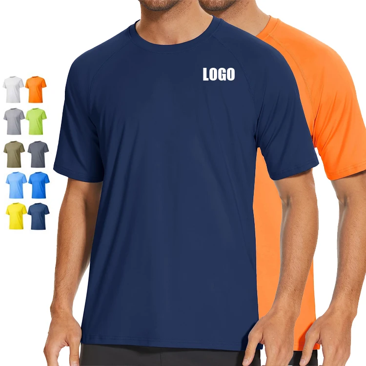 custom t shirt size blank plain t-shirt sport tshirt short sleeve polyester t shirt uv shirts for men