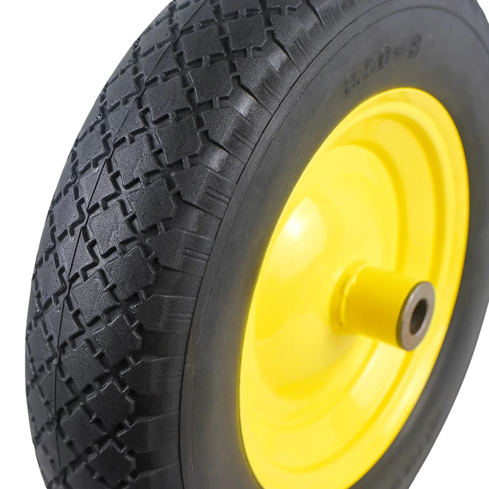 Solid Puncture Proof Tyre Wheel  polyurethane Wheel 350-8 Pu Solid Flat Free Tire