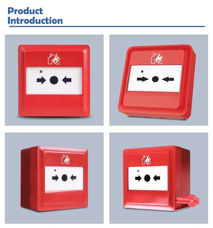 LPCB Certified Addressable Fire Alarm Manual Call Point