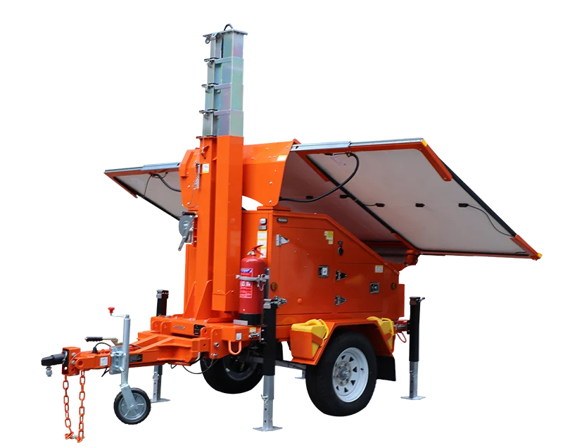 Mobile Surveillance Trailer Solar Power Trailer for Sites