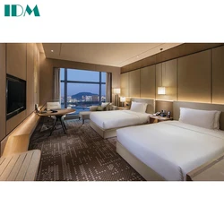 IDM-A40 Modern Hotel Luxury Bedroom  Furniture Bed  Room Set Furniture Hotel Bed