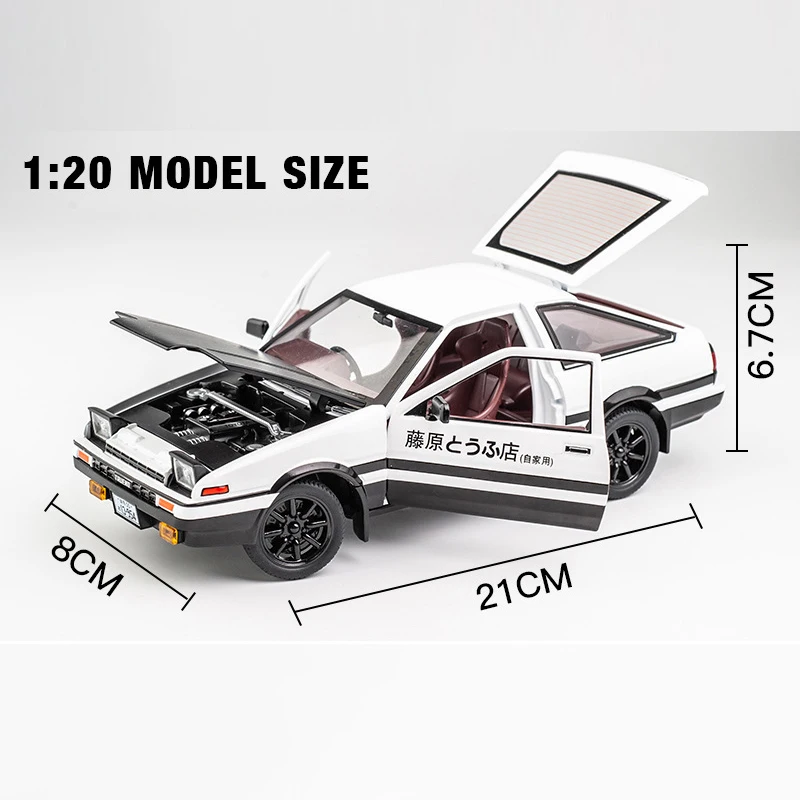 Модель автомобиля Toyota Ae86 Initial D литая игрушка 1/20/24/28