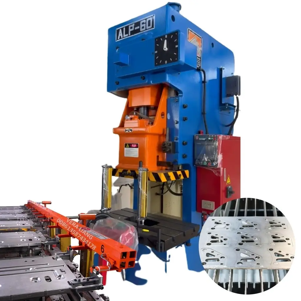 cable tray 60 Ton Punching Machine Industrial Power Press Door Hinge Making Machine Pneumatic Punch Mold Die CE- ALP
