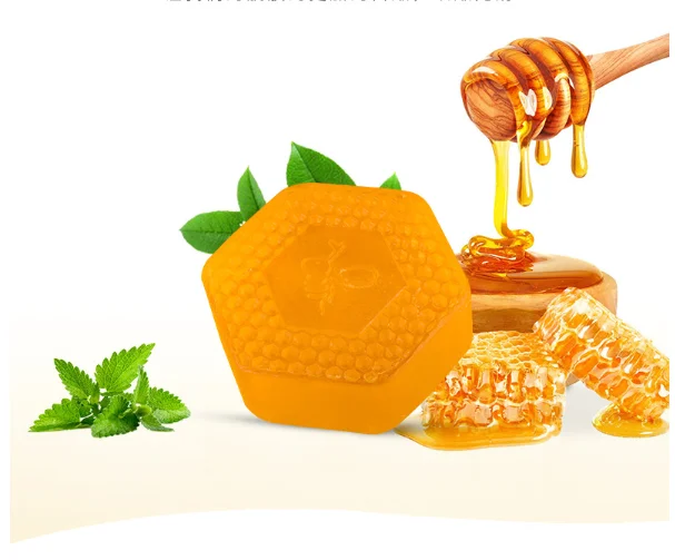 Wholesale handmade organic honey soap natural beeswax honey soap moisturizing face clean body wash coconut whitening honey soap