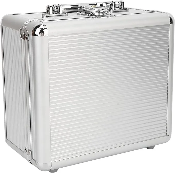 Factory Custom Metal Aluminum Carry Box Locking Storage for Hard Disks/Drives Customizable Foam EVA Grading OEM/ODM Supported