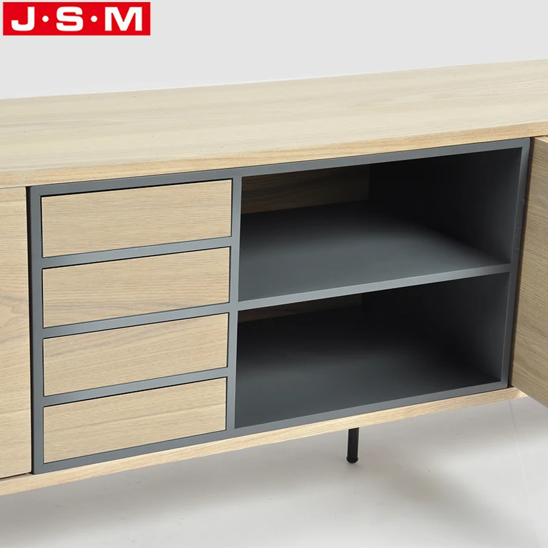 Wholesale Wooden Living Room Furniture TV Stand Table Veneer Carcase TV Cabinet