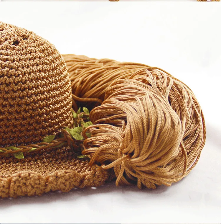 4mm Chunky Glossy Light Braided Polyester Rope Crochet Bag Sun Helmet Macrame Silk Cord Yarn