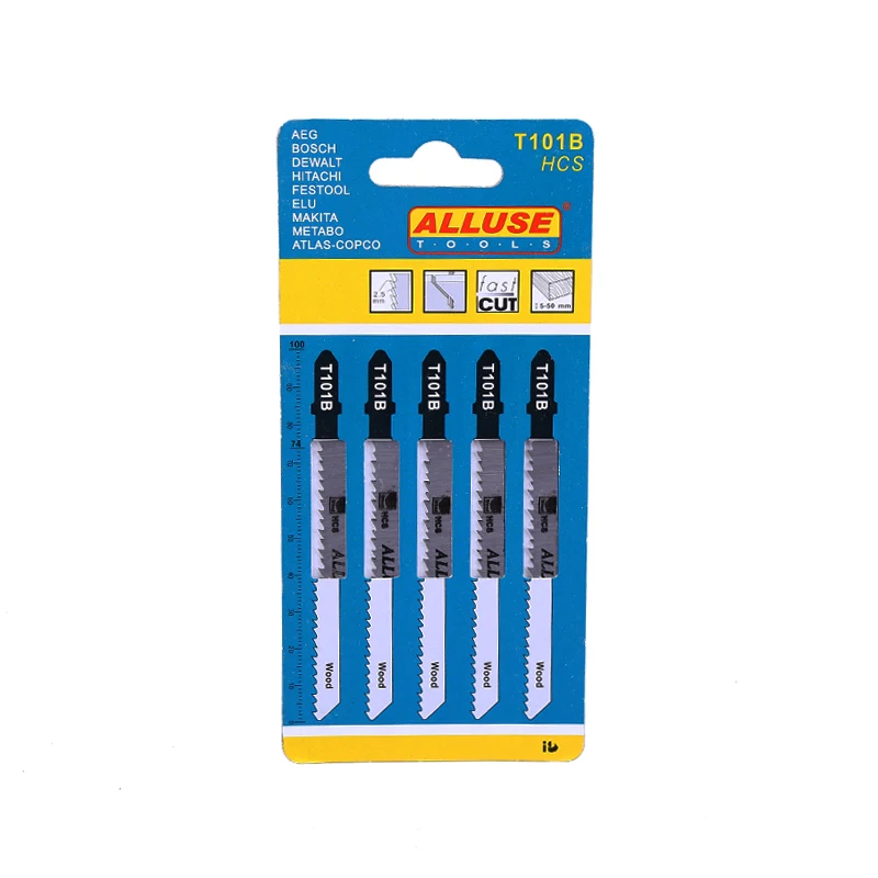T101B T Shank Jig Saw Blade Jigsaw Blade Wood Clean Cutting fine cut HCS