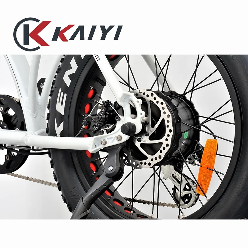 KAIYI Fat Tire Electric Cargo Bicycle Moped Ebike Kit Electric Bmx Bike Adult Super Power Dual Motor Available 500 1000w 20 Inch