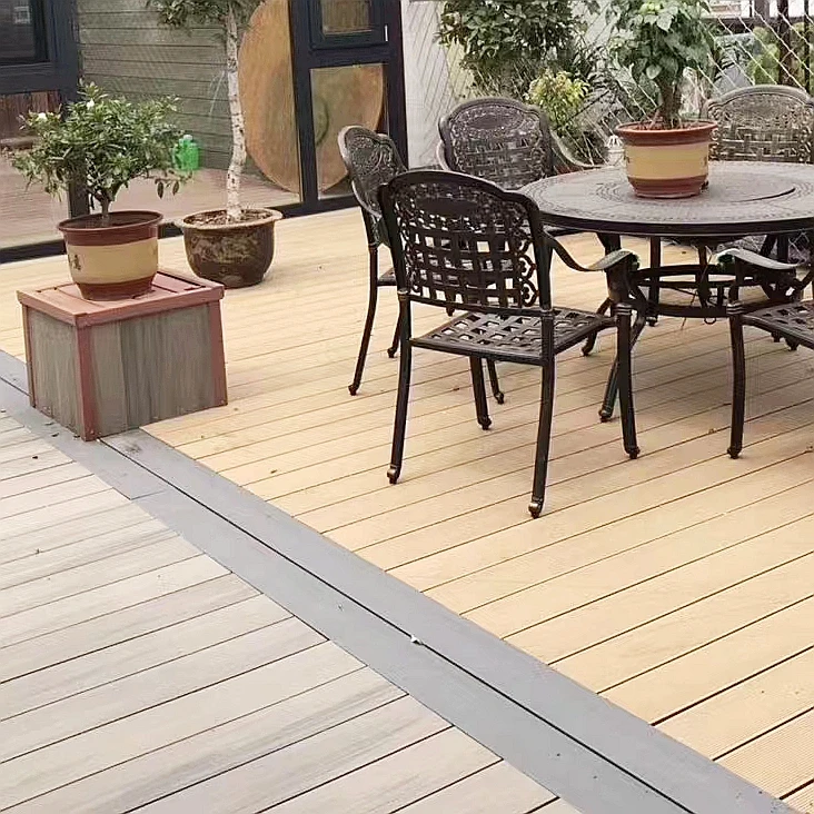 Garden Backyard Wood plastic composite deck Wpc Composite Decking