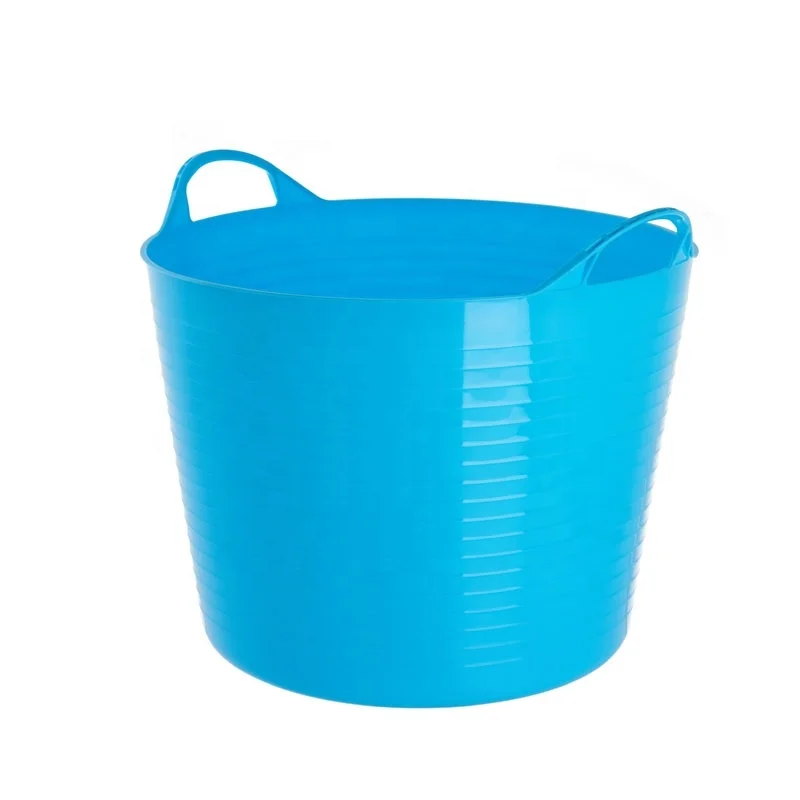 Laundry Basket Plastic Dirty Clothing Storage Plastic Bucket