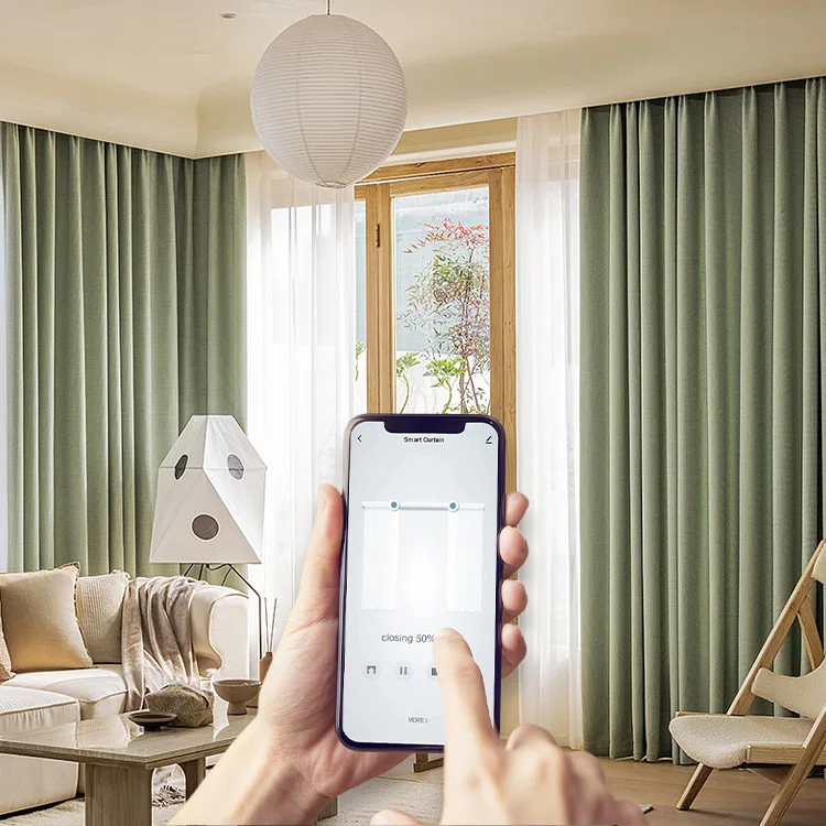 Z100 curtain motor function upgrade smart control Motorized Curtains Allow or disallow hand pull function