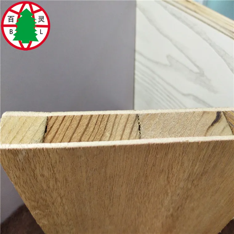 Hot Selling High Quality Standard Size 1220mm*2440mm Wood Melamine Blockboard Laminated Wood Boards