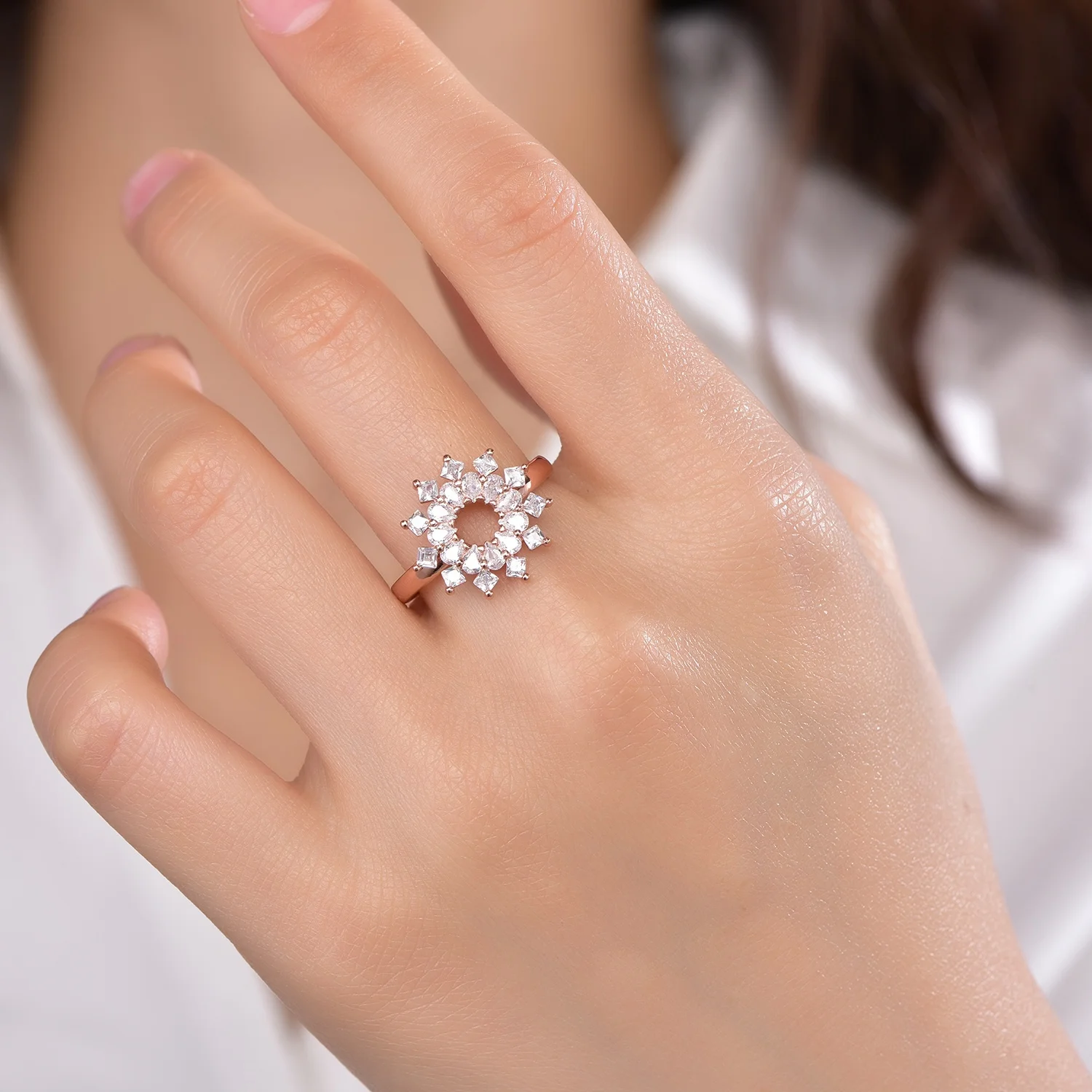 rose gold ring women