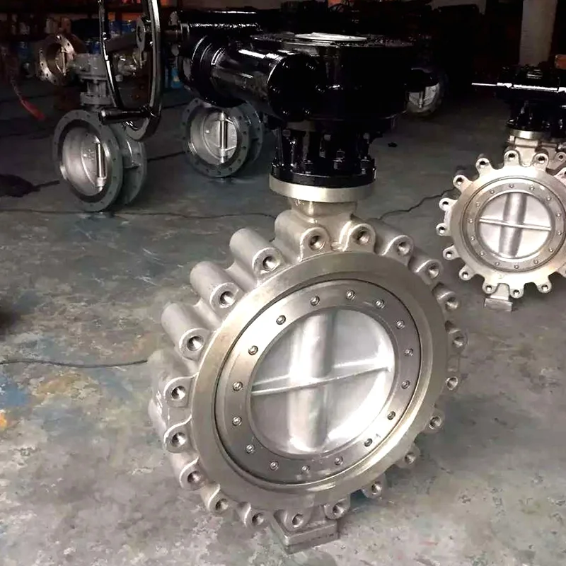 Turbine electro pneumatic High Performance Tripple Offset Butterfly Valve