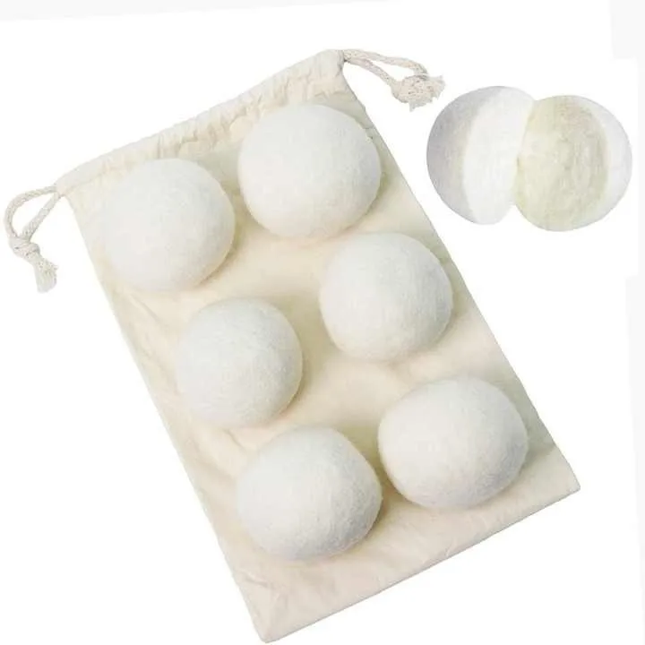 Wool ball washing machine drying ball absorbs water removes static electricity dehumidifies and prevents winding