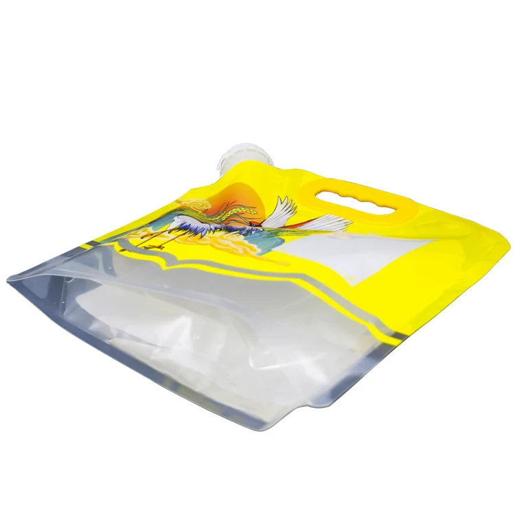 Custom Large Spout Pouches Stand Up Fluids Flexible Bag