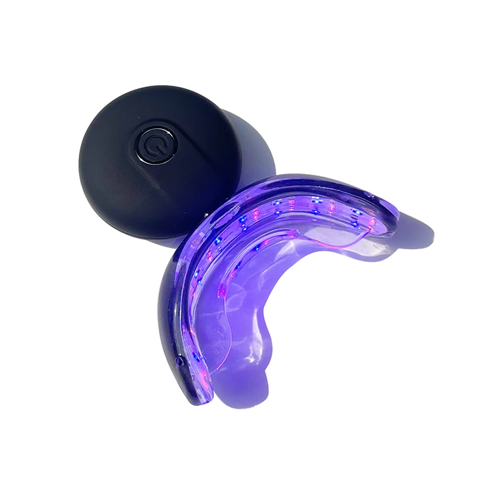 Best quality rechargeable home 32pcs blue and red led whiten tooth accelerator teeth whitening light