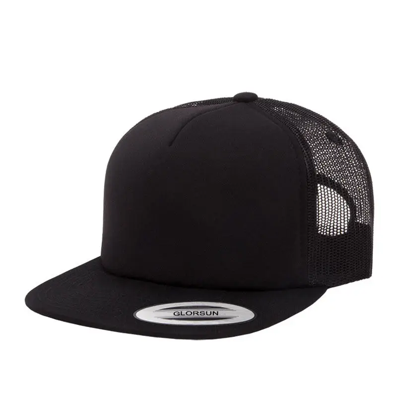 Custom High Quality 5 Panel Classic Trucke Hat Unisex Mesh Blank Cap Yupoong Snapback