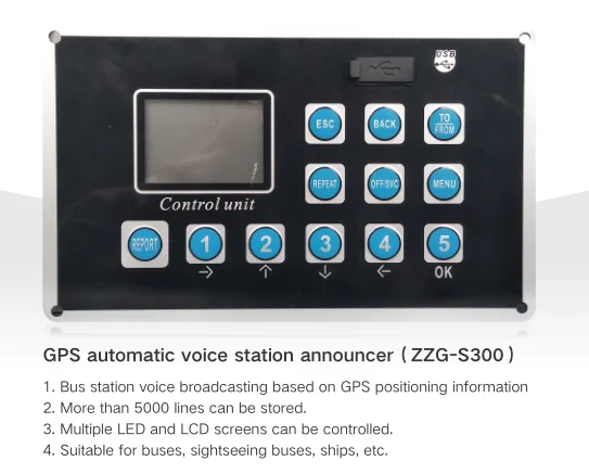 Высококачественная остановка автобуса устройство голосового оповещения GPS диктор светодиодный дисплей блок управления