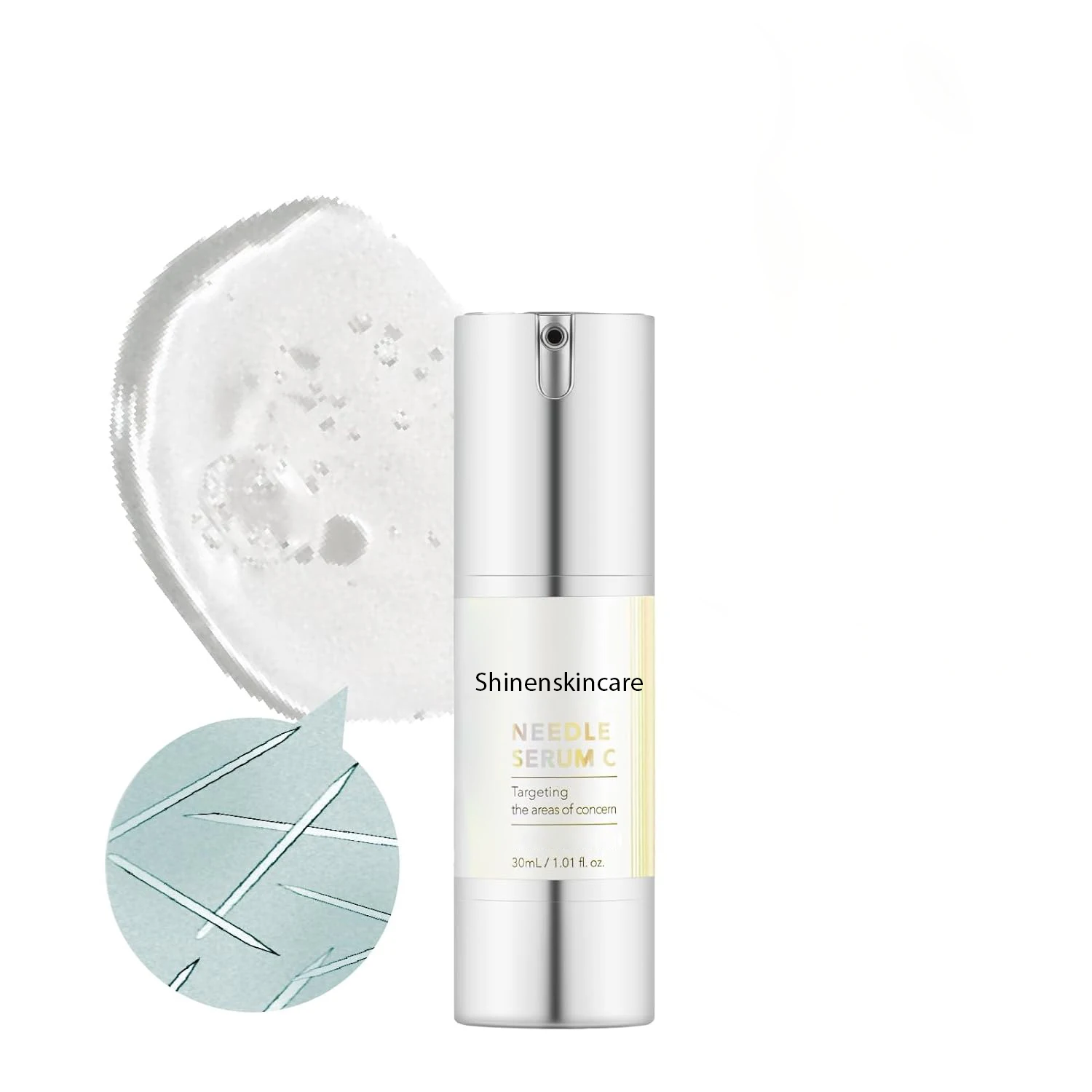 OEM Vitamin C  Hyaluronic Acid Brightening Skin Centella Soothing Acne Care Microneedling Serum