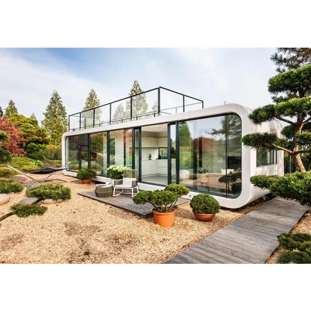 Prefab House Qatar Luxury Tiny Container Bar Alpicool Tree House Capsule Room Studio Shed Home Resort Cabin Tent Hotel Cabane