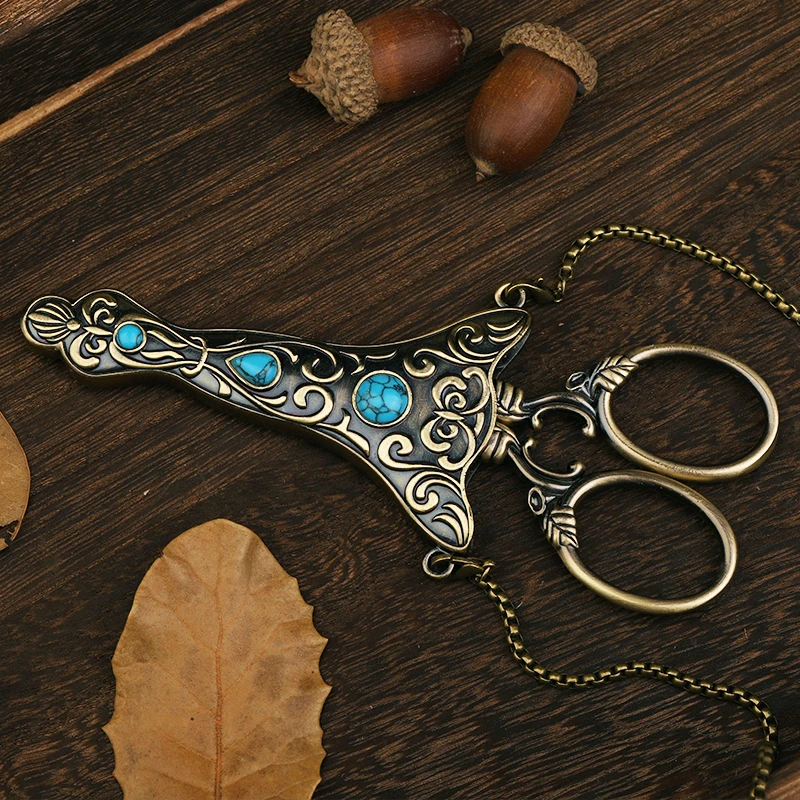 Good Quality Low Price antique sewing scissors safety scissors with cover