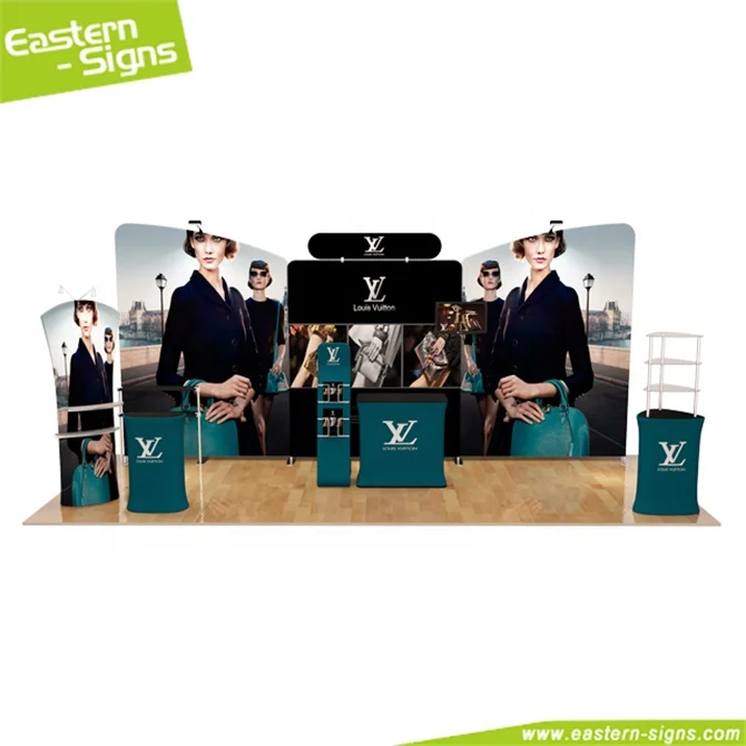 Modular portable aluminum fabric advertising 10*20ft  exhibition booth display for fair