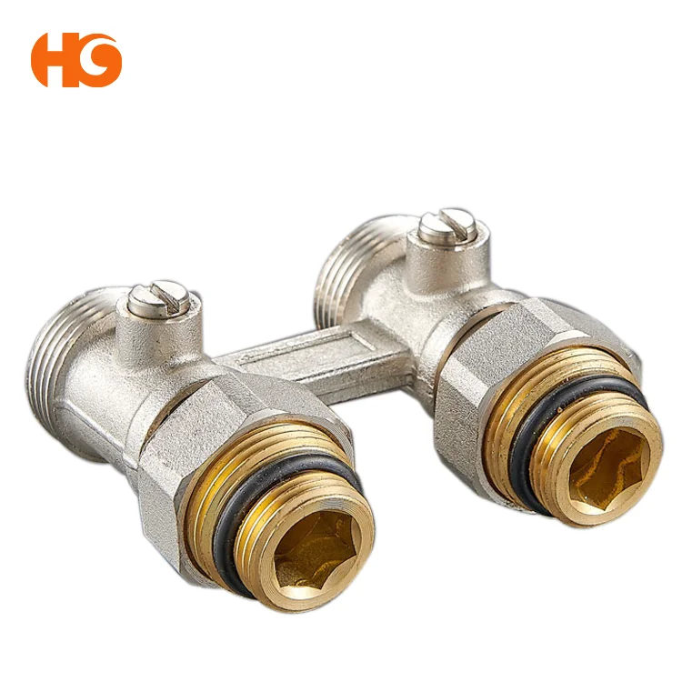 Brass Manual Straight Type H Ball Valve for HVAC Heating System from Yuhuan Taizhou